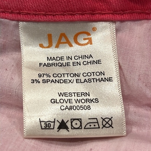 Jag Jeans Size 8 Pink Denim Slim Ankle Stretch Y2K - Picture 6 of 7
